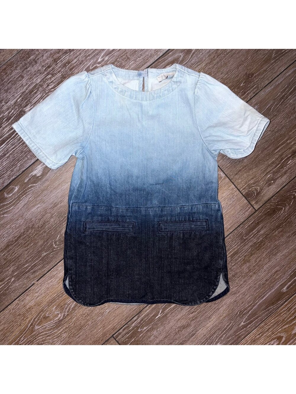 Stella McCartney Kids Ombré Dip-Dye Denim Dress size 4